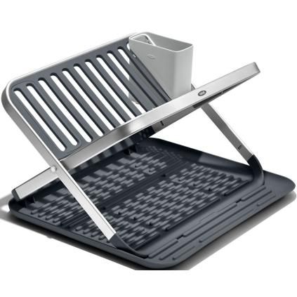Egouttoir à vaisselle GOOD GRIPS 42 cm, gris, plastique, OXO