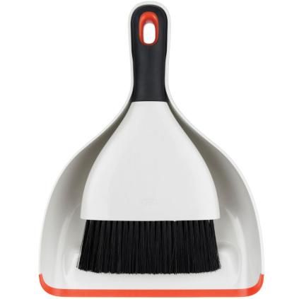 Set pelle et balayette GOOD GRIPS 30 cm, blanc, plastique, OXO