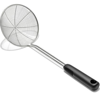 Écumoire GOOD GRIPS 38 cm, noir, acier inoxydable, OXO
