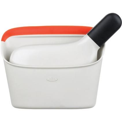 Set pelle et balayette GOOD GRIPS 19 cm, blanc, plastique, OXO