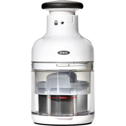 Hachoir GOOD GRIPS 200 ml, blanc, plastique, OXO
