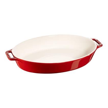 Plat à four 36 cm, rouge, céramique, Staub