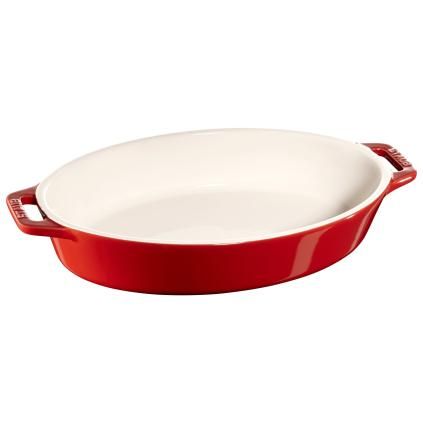 Plat à four 23 cm, rouge, céramique, Staub