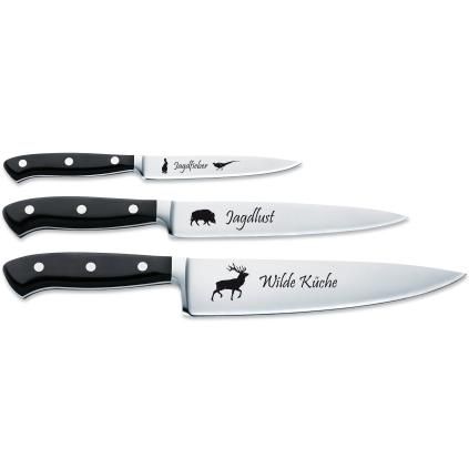 Couteaux de cuisine PREMIER PLUS, set de 3, acier inoxydable, F.DICK