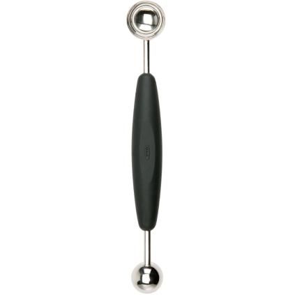 Boulier à melon GOOD GRIPS 23 cm, noir, acier inoxydable, OXO
