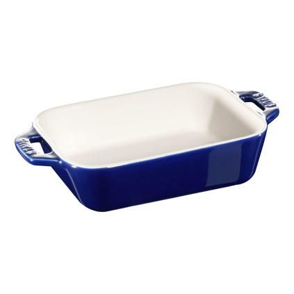 Plat à four 14 x 11 cm, bleu, céramique, Staub