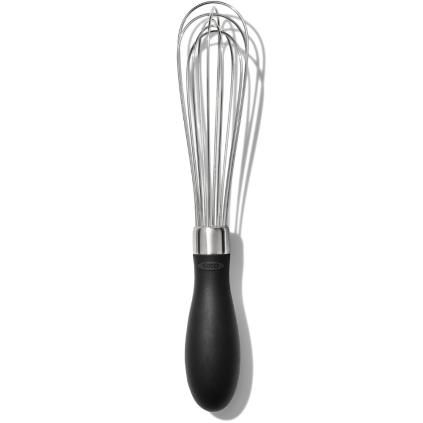 Fouet GOOD GRIPS 18 cm, noir, acier inoxydable, OXO