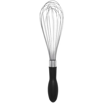 Fouet GOOD GRIPS 28 cm, noir, acier inoxydable, OXO