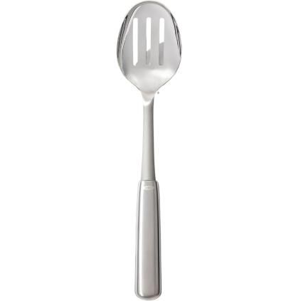 Cuillère perforée STEEL 32 cm, argent, acier inoxydable, OXO