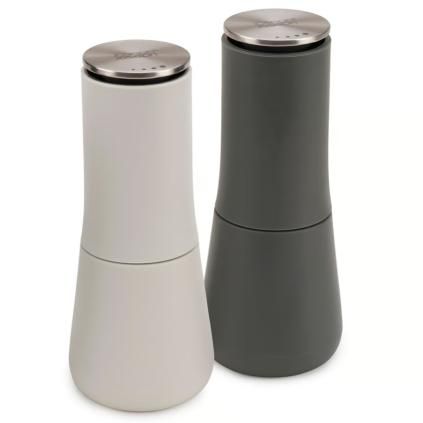 Set de moulins à sel et poivre MILLTOP 95036, set de 2, gris, plastique, Joseph Joseph