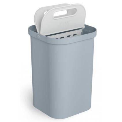 Poubelle GORECYCLE 30109 14 l, pour tri des déchets, gris, Joseph Joseph