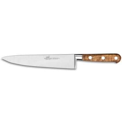 Couteau de chef PROVENCAO 20 cm, rivets en acier inoxydable, marron, Lion Sabatier