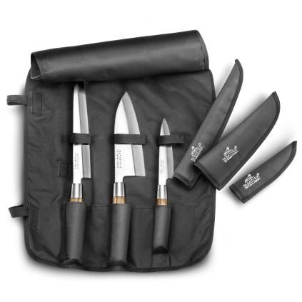 Set de couteaux JAPONAIS, set de 3, avec sac de transport, Lion Sabatier