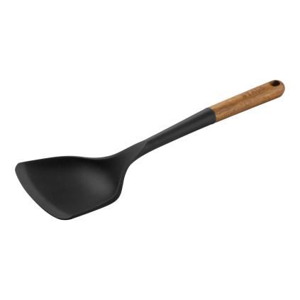 Spatule turner WOK 31 cm, marron, silicone, Staub