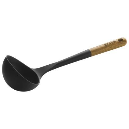 Louche 31 cm, marron, silicone, Staub