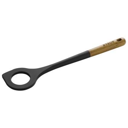 Cuillère de cuisine 31 cm, pour risotto, brun, silicone, Staub