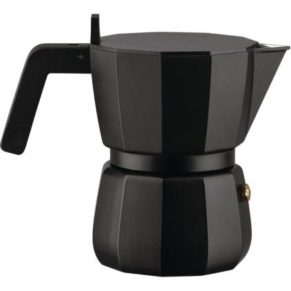 Cafetière italienne MOKA 150 ml, noir, aluminium, Alessi