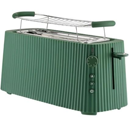 Grille-pain PLISSÉ XXL 46 cm, vert, plastique, Alessi
