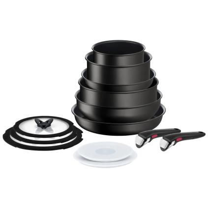 Batterie de cuisine INGENIO UNLIMITED L7639002, set de 13, noir, aluminium, Tefal