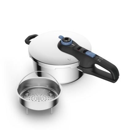 Autocuiseur SECURE TRENDY P2580402 4 l, acier inoxydable, Tefal