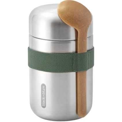 Lunchbox 400 ml, olive, acier inoxydable, Black+Blum