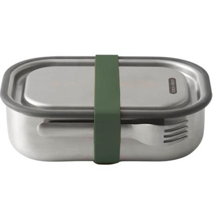 Lunchbox 1 l, olive, acier inoxydable, Black+Blum