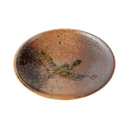 208828 predkrmovy talir wabi sabi 19 cm hneda keramika mij