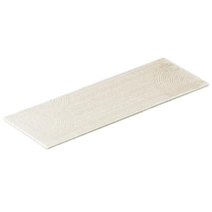 208690 talir na sushi zen 41 x 12 cm bila obdelnik keramika mij
