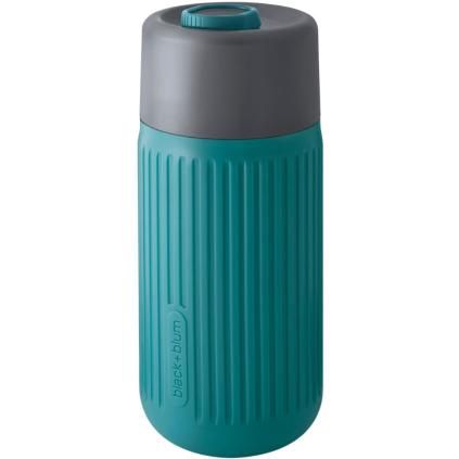 Mug de voyage 340 ml, marine, verre, Black+Blum