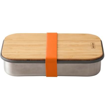 Lunchbox 900 ml, orange, acier inoxydable, Black+Blum
