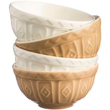 Bol de cuisine ORIGINAL CANE 200 ml, set de 4, grès, Mason Cash