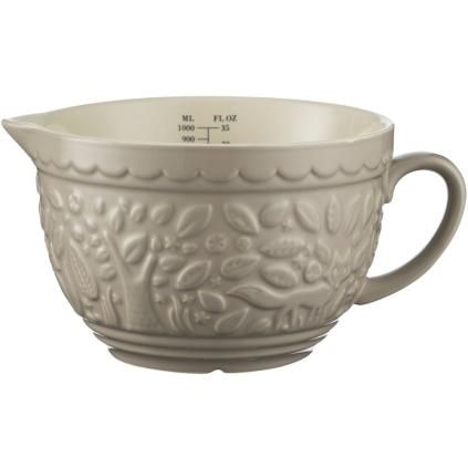 Verre doseur IN THE FOREST 1 l, beige, grès, Mason Cash