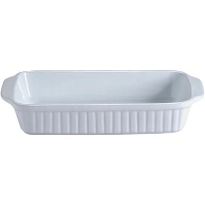 Plat de cuisson four CLASSIC 30 cm, rectangle, blanc, grès, Mason Cash