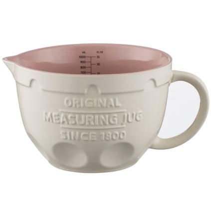 Verre doseur INNOVATIVE KITCHEN 1 l, crème, grès, Mason Cash