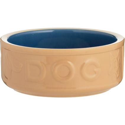 Gamelle pour chien PETWARE CANE 18 cm, cannelle/bleu, grès, Mason Cash