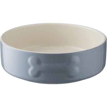 Gamelle pour chien PETWARE 15 cm, gris, grès, Mason Cash