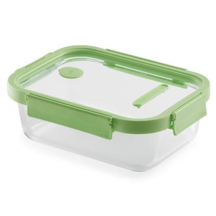 Boîte de conservation pour aliments 1,52 l, rectangulaire, en verre, Lékué