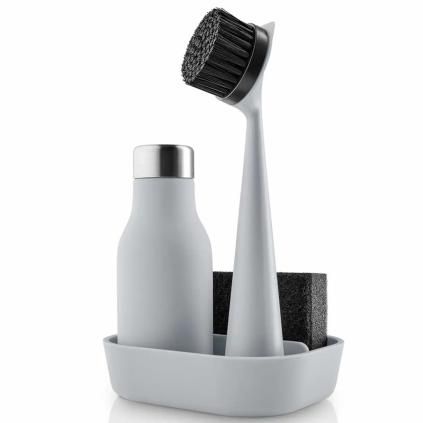 Set pour laver la vaisselle, set de 4 pc, gris marbre, Eva Solo