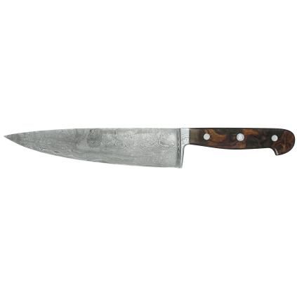 Couteau de chef DAMASCUS 21 cm, marron, Güde