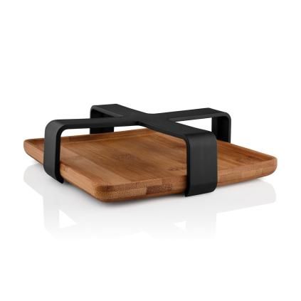 Porte serviette NORDIC KITCHEN 19 x 5 cm, noir, plastique/bambou, Eva Solo