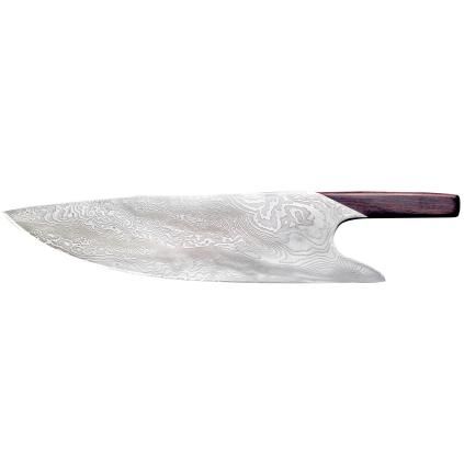 Couteau de chef THE KNIFE GRENADILL DAMASCUS 26 cm, marron, Güde