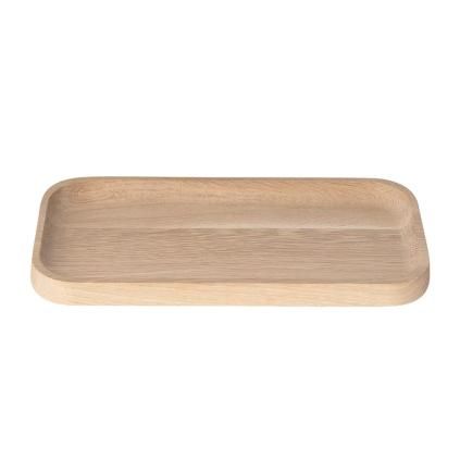 Plateau de service OKU 25 x 12,5 cm, brun, bois, Blomus
