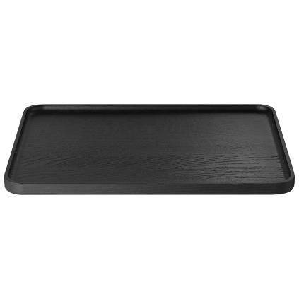 Plateau de service OKU 40 x 30 cm, noir, bois, Blomus