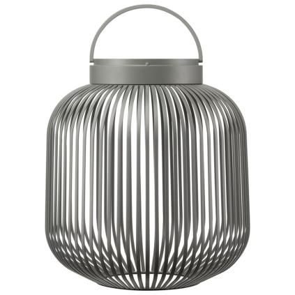 Lampe de table sans fil LITO M 30,5 cm, LED, gris granit, acier, Blomus