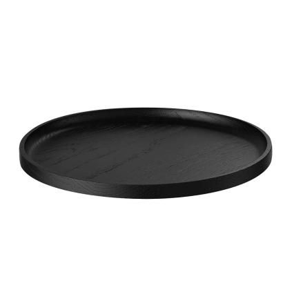 Plateau de service OKU 25 cm, noir, bois, Blomus