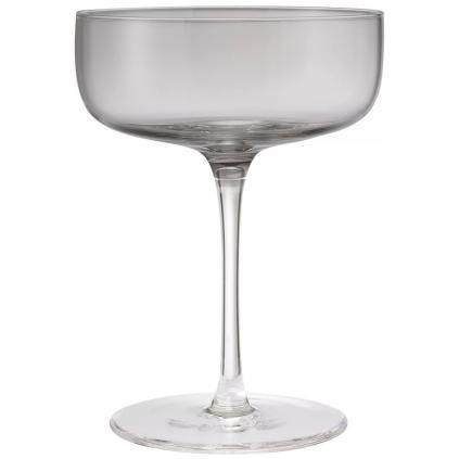 Coupe à champagne FUUMI 280 ml, set de 4 pc, fumée, verre, Blomus