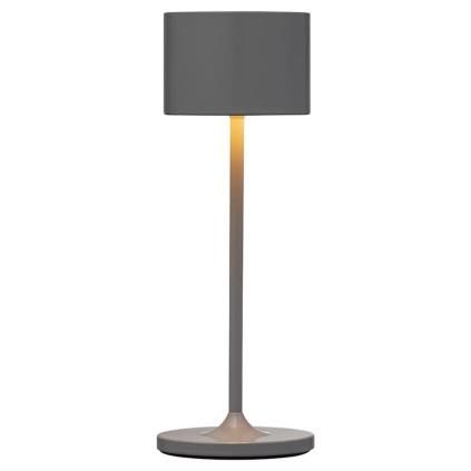 Lampe de table sans fil FAROL MINI 19,5 cm, LED, gris chaud, aluminium, Blomus
