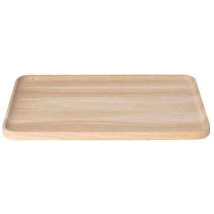 Plateau de service OKU 40 x 30 cm, marron, bois, Blomus