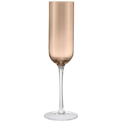 Flûte à champagne FUUMI 220 ml, set de 4 pc, café, verre, Blomus