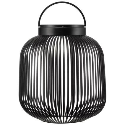 Lampe de table sans fil LITO M 30,5 cm, LED, noir, acier, Blomus